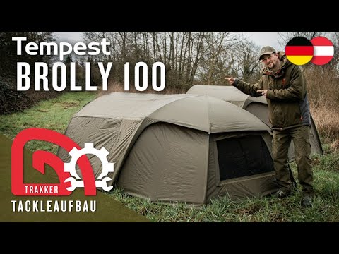 Trakker Tackleaufbau #7: Tempest Brolly 100 + Zubehör | für 2 Liegen geeignet? Jukke testet!