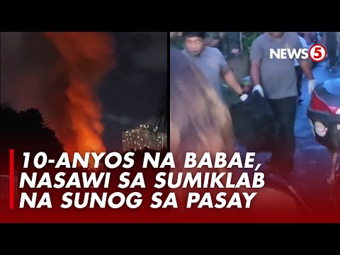 Residential compound sa Pasay, nasunog; 10-anyos na babae, nasawi