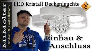 Yorbay LED Kristall Deckenleuchte - Einbau und Anschluss von M1Molter