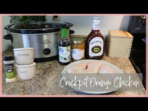 Crockpot Orange Chicken | Freezer Meal | Easy Chicken Crockpot Recipe