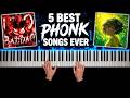 5 BEST PHONK SONGS EVER ON PIANO