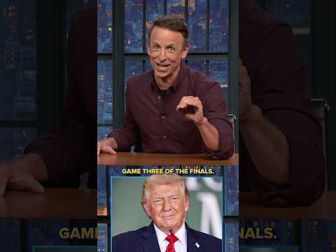 Trump is attending Game 3 of the NBA Finals #ACloserLook