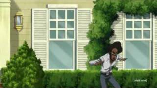 The Boondocks - Bushido Brown Vs The Hateocracy "Outside Lawn Fight" Scene [HQ] [DoS]