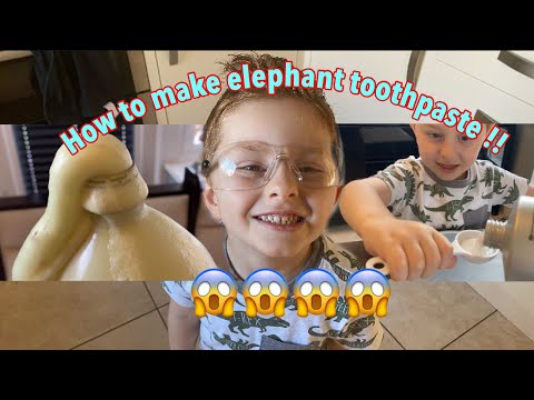 How to make elephant tooth paste (explode)