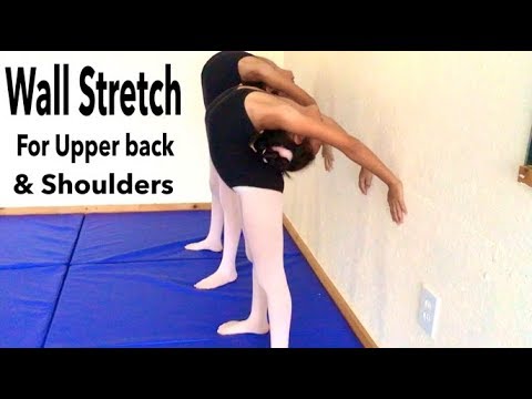 Wall Stretch For Upper back and shoulders
