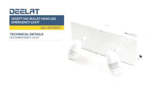 120/277 VAC Bullet Head LED Emergency Light
