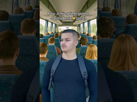 IL MIO PRIMO GIORNO DA STUDENTE!(pt.2)🧑‍🎓 😂#perte#ridere#scuola#comicità#prof#gita#sketch#shorts