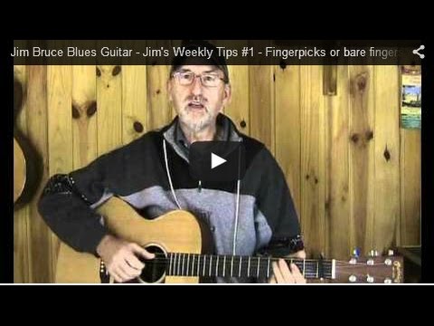 Blues Guitar Picking Tips - Picks or Bare Fingers?