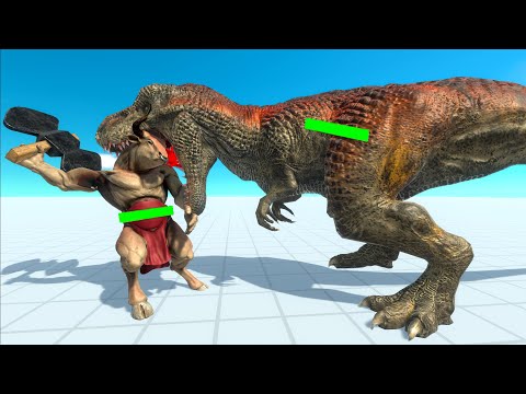 REMASTERED MINOTAUR vs EVERY DINOSAUR WITH HP BAR - Animal Revolt Battle Simulator