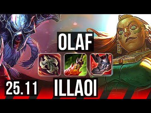 OLAF vs ILLAOI (TOP) | Godlike, 11/3/4 | EUW Master | 25.11
