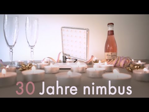 Geburtstagsfeier mit der Leuchte Roxxane Fly - 30 Jahre Nimbus / lucente Lichtplanung gratuliert
