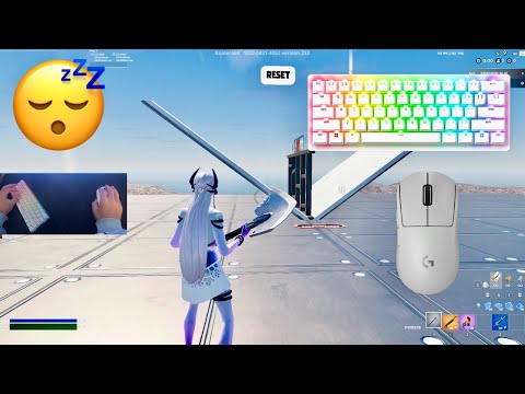Razer Huntsman Mini ASMR 😴 1v1 Build Fights 🏆 Satisfying Keyboard Fortnite 240 FPS 4K