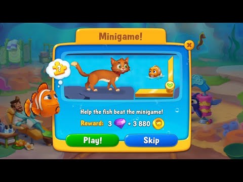 @Fishdom Level 11022 - 11024 and Minigame! 🧩