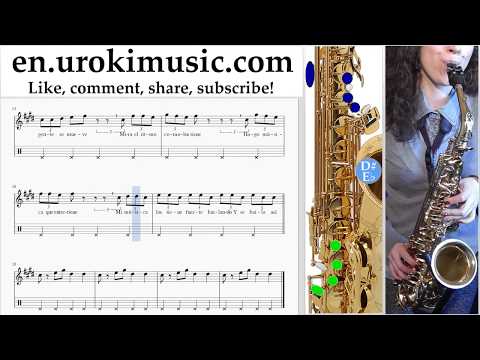 How to Play Saxophone (Alto) J. Balvin, Willy William - Mi Gente Tabs Part#2 um-i352