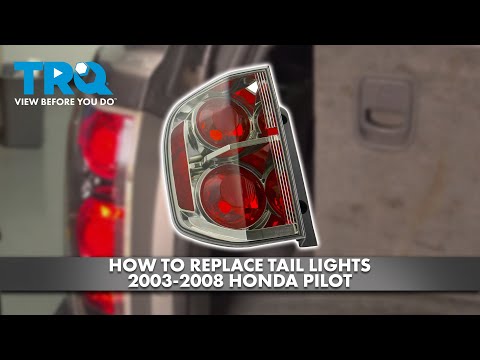 How to Replace Tail Lights 2003-2008 Honda Pilot