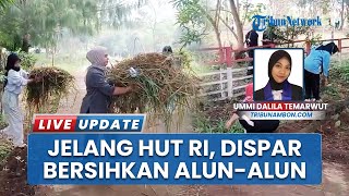 Dinas Pariwisata Kabupaten Buru Bersih-Bersih Alun-Alun Tita Fena Bipolo, Jelang HUT ke-80 RI