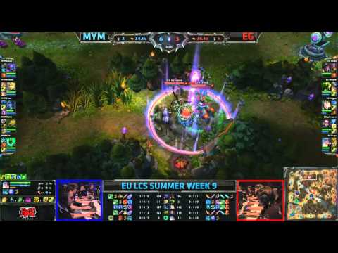 Meet Your Makers (MYM) vs Evil Geniuses (EG) || Super week EU LCS Summer 2013 W9D1 || Full Game HD