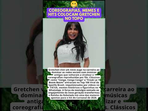GRETCHEN EXPLODE NA WEB E VIRA A GRANDE APOSTA DO CARNAVAL 2026
