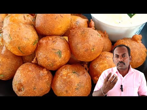 எண்ணெய் குடிக்காத போண்டா 😲🔥 Mysore bonda in tamil | Perfect Mysore bajji | டீக்கடை மைசூர் போண்டா