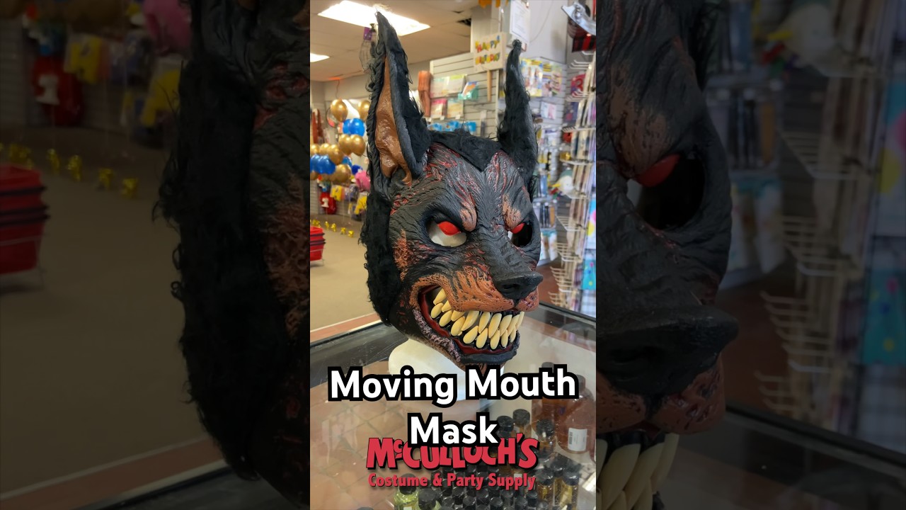 Awesome Werewolf mask with moving mouth. #costume #halloweencostumes #mask