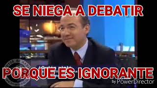 MANUEL LOPEZ SE NIEGA A DEBATIR POR SU ALTO NIVEL DE IGNORANCIA
