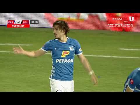 GOOOL! Farul – „U” Cluj 1-0. Pitu se joacă cu defensiva adversă și deschide scorul
