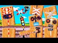 Railroad Crossing Of Building Blocks