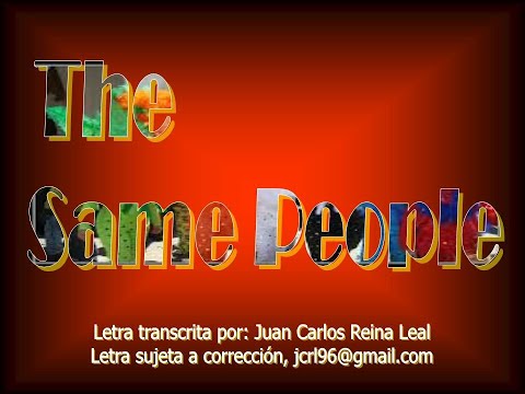 Los Negros y Las Negras - The Same People, with Lyrics, con su letra