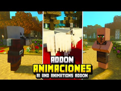 ANIMATION ADDON for MINECRAFT PE 1.19 * AI and Animations * MODS for MINECRAFT PE 1.19