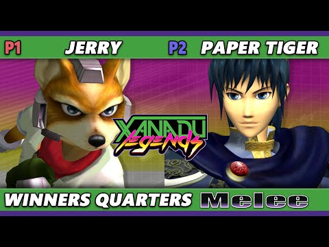 Xanadu Legends 5 Winners Quarters - Jerry (Fox) Vs. Paper Tiger (Marth) Smash Melee - SSBM