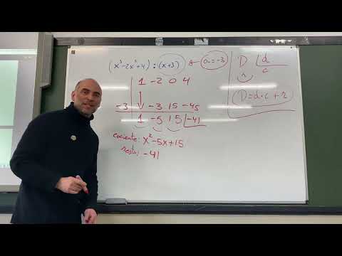 Vídeo: División co método de Ruffini