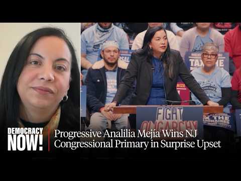 Meet Analilía Mejía, who won the NJ congressional primary speaking out against ICE and genocide