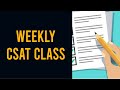 Weekly Aptitude Class 3 TIME WORK For UPSC IAS CSAT Bank Exams RBI Grade B