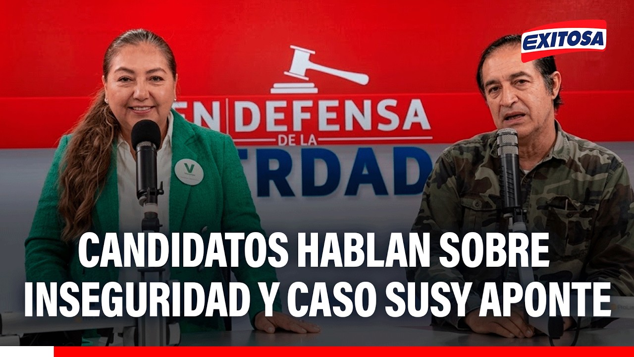 🔴🔵 Candidatos municipales Flor Hurtado y Álex Gonzales Castillo se pronuncian sobre inseguridad
