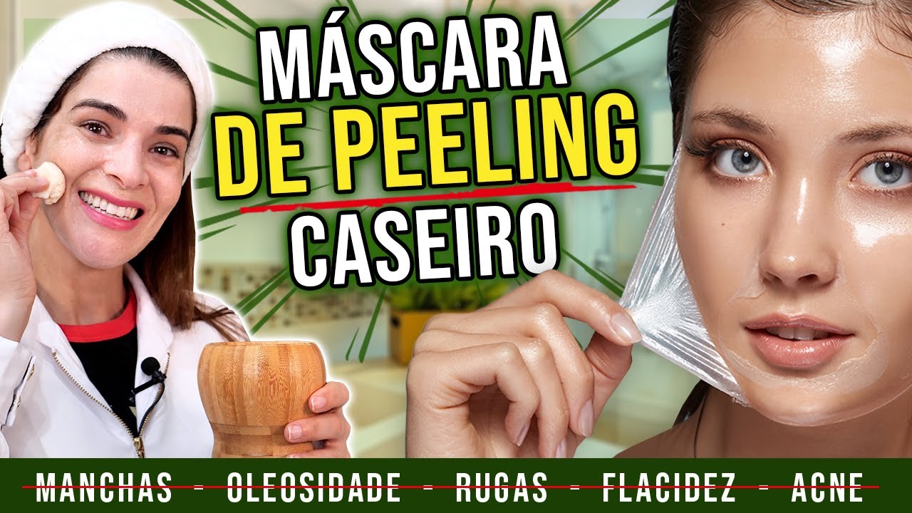 Faça MÁSCARA DE PEELING CASEIRO e trate Rugas, Manchas com Resultado PROFISSIONAL