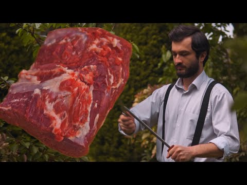 Azerbaijani Beef Basdurma Recipe on Coals