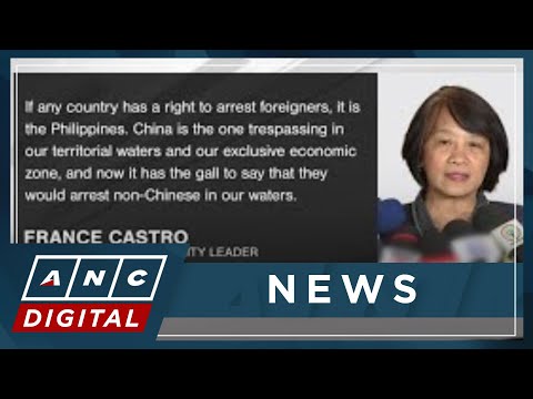 Rep. Castro slams China's move allowing CCG to detain foreign trespassers ANC