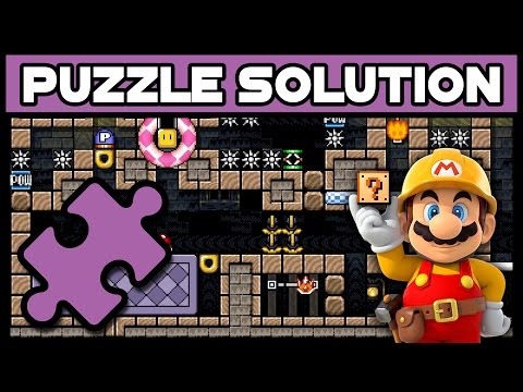 Super Mario Maker - One Screen Puzzle Walkthrough [#12] - Fun House