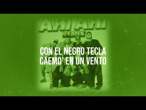 El negro tecla, DJ Tao, Pablo Lescano - Ahí Ahí Remix [ft. L-Gante, La T y la M] (Lyric Video)