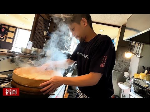 Sushi en Fukuoka) ¡Trabajo 20 horas y administro 30 asientos yo solo! ¡¡La preparación del general amante del sake fue increíble!! Restaurante de sushi ``Sakeko'' Fukuoka con delicioso sake
