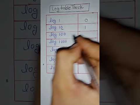 Log Table Trick | #short