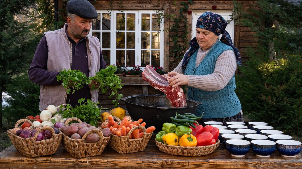 Village Beef Shurpa - Cooked the Old Fashioned Way 🌶