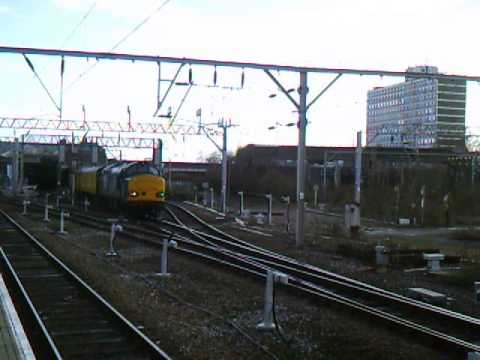 DRS 37611 working 3Z02 Derby RTC to Carlisle High Wapping Sdgs @ Crewe 01/3/15