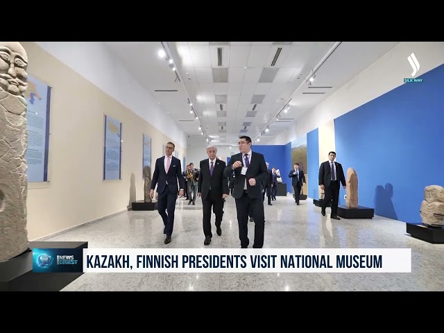 Kazakistan ve Finlandiya Devlet Başkanları Milli müzeyi ziyaret etti