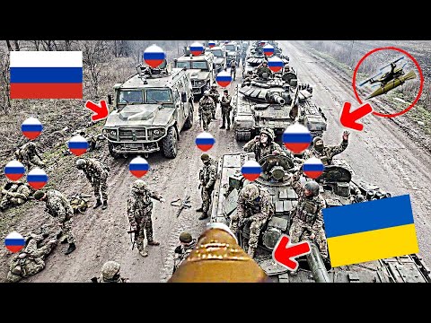 Ukrainian FPV Destroyed Large Numbers of Russian Infantry and Armored Vehicles!