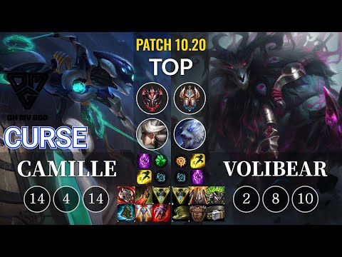 OMG Curse Camille vs Volibear Top - KR Patch 10.20