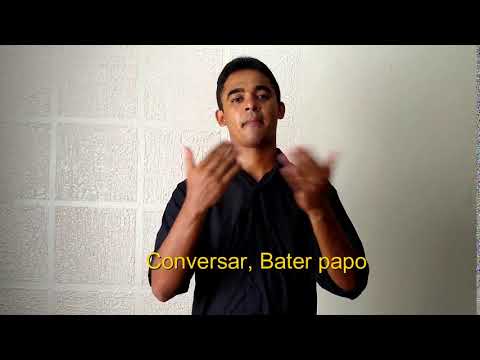 Conversar, Bater papo EM LIBRAS