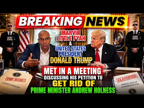 Marvin Little Fyah Met With President Donald Trump Regarding His Petition About Andrew Holness. 