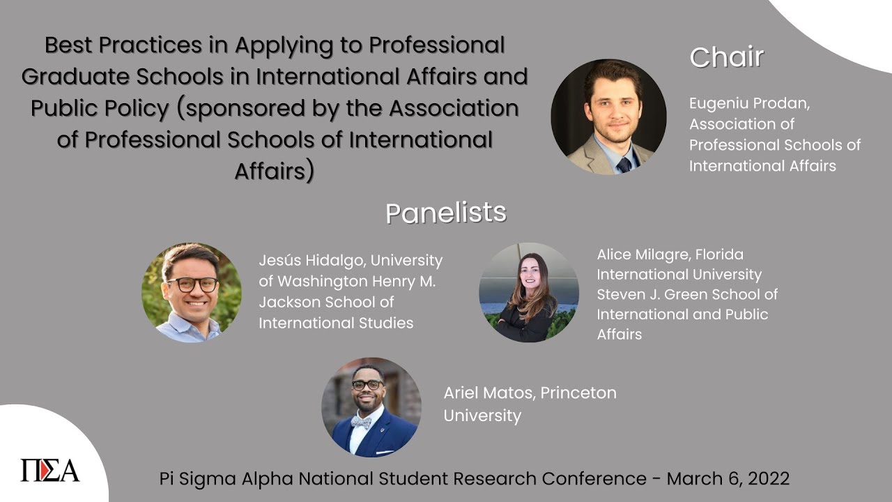Best Practices in Applying to Professional Grad Schools in International Affairs and Public Policy