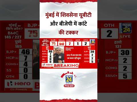 BMC Elections : UBT और BJP में दिख रही है कांटे की टक्कर